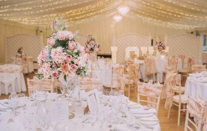 Parklands quendon hall wedding venue pavilion decor rebecca louise photography